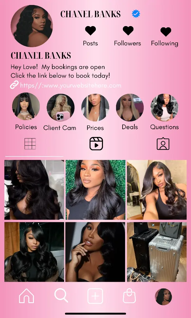 Canva Instagram Business Card